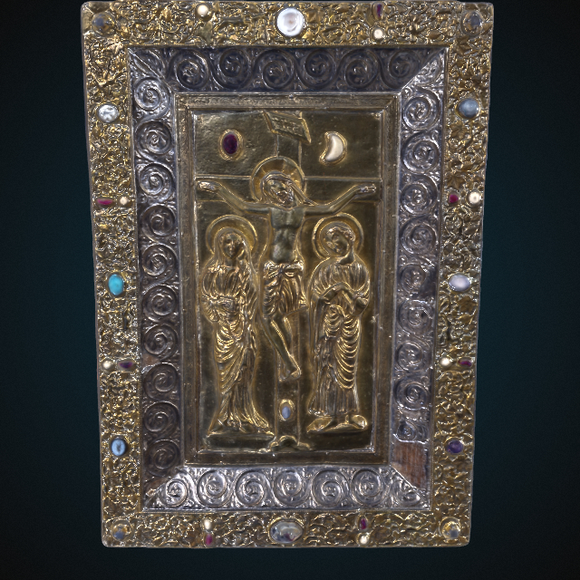 Book Cover of the Gospel Ornamented with Christ on the Cross
